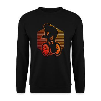 Vélo de route pour homme Vélo de route pour femme Rennradfah - Sweat-shirt Unisexe - noir - Devant - Alina (178cm) & Michal (187cm)
