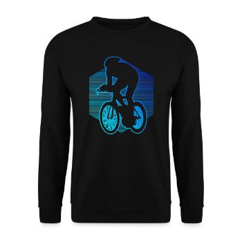 Courses de vélo de route cyclisme cyclistes de course hommes - Sweat-shirt Unisexe - noir - Devant - Alina (178cm) & Michal (187cm)