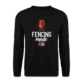 Fechter Fencing Fechtsport Fencer Fechten - Unisex Sweatshirt - black - Front - Alina (178cm) & Michal (187cm)