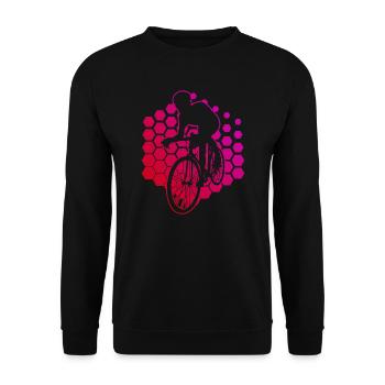 Vélo de route Cyclisme de route Femmes Hommes Vélo de route - Sweat-shirt Unisexe - noir - Devant - Alina (178cm) & Michal (187cm)