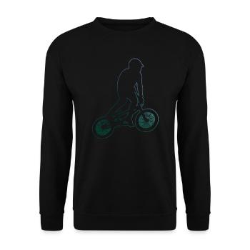 Vélo bmx garçons bmx vélo femmes hommes bmx - Sweat-shirt Unisexe - noir - Devant - Alina (178cm) & Michal (187cm)
