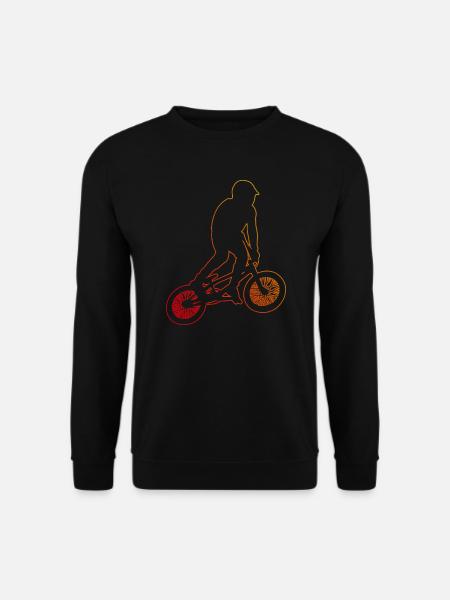 bmx jungen bmx fahrrad Radfahren Herren bmx - Unisex Pullover - Schwarz