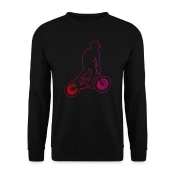 Femmes BMX Jeunes Vélos Hommes Cyclisme BMX Vélo - Sweat-shirt Unisexe - noir - Devant - Alina (178cm) & Michal (187cm)