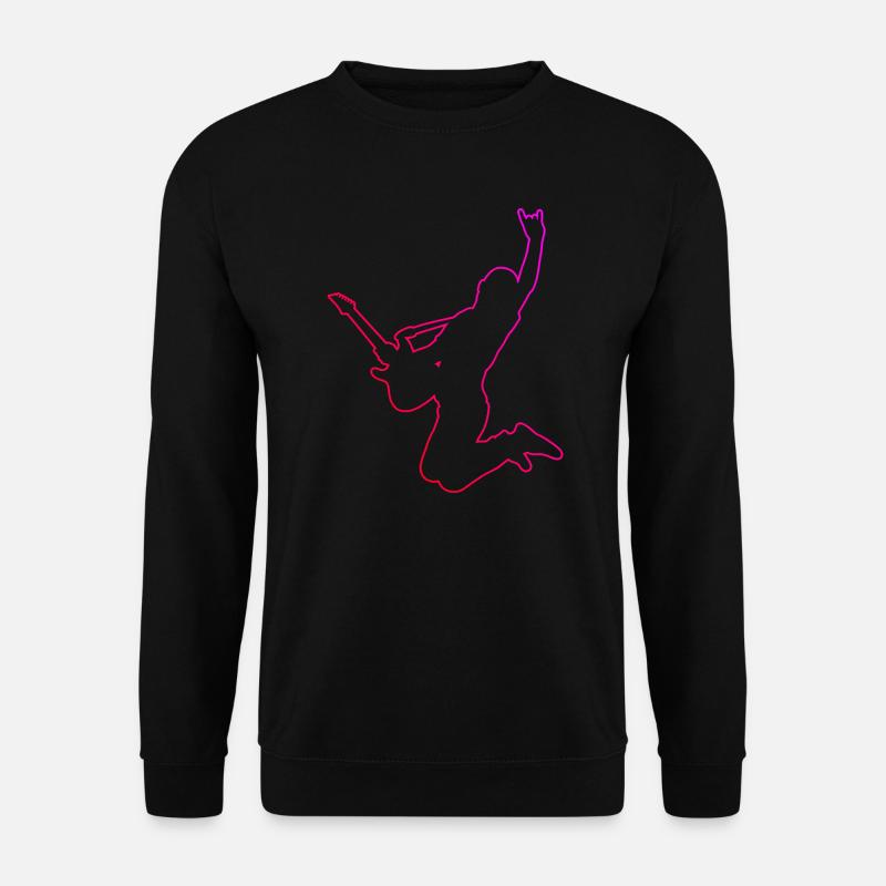 akustische gitarre Guitar Gitarre Egitarre - Unisex Pullover - Schwarz
