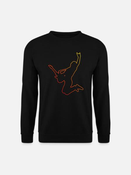 Gitarre Herren Guitar Gitarrenspieler Egitarre - Unisex Pullover - Schwarz