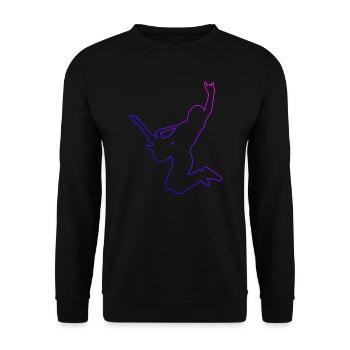 guitare guitare guitare acoustique dames - Sweat-shirt Unisexe - noir - Devant - Alina (178cm) & Michal (187cm)