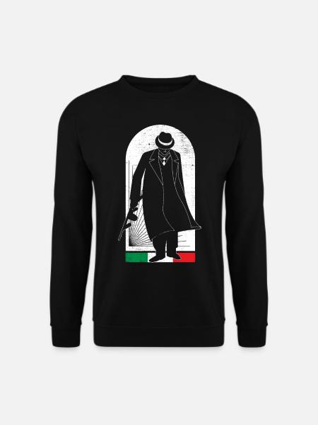 Italy Mafia Graphic - Unisex Sweatshirt - black