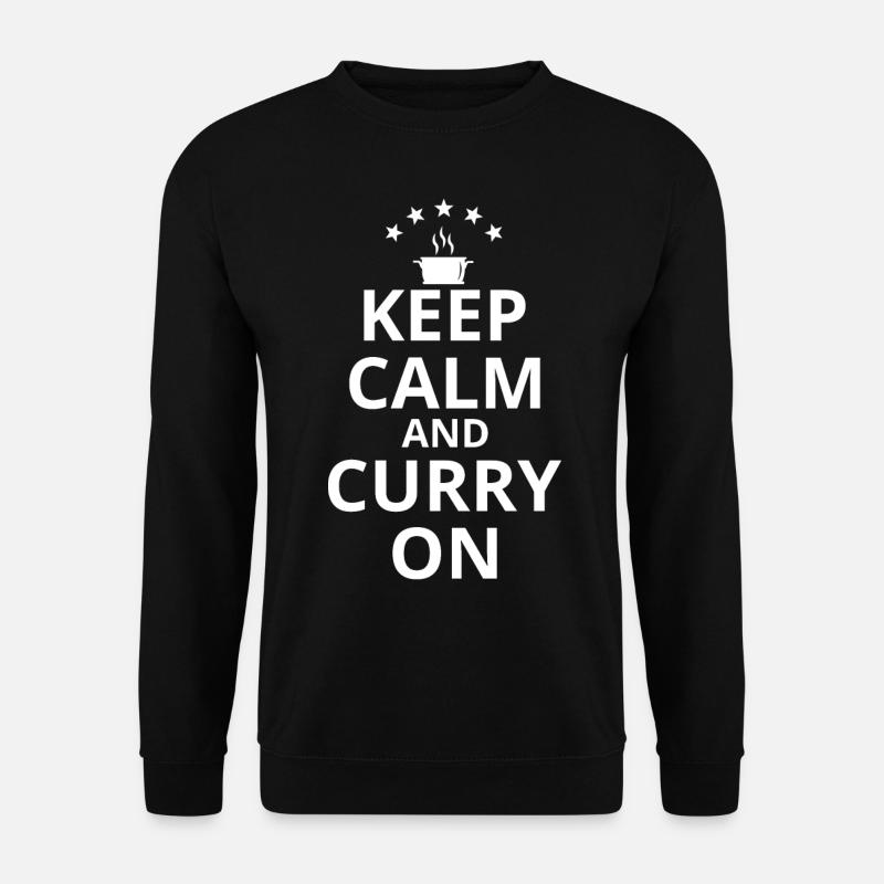 Restez calme et curryez - Sweat-shirt Unisexe - noir