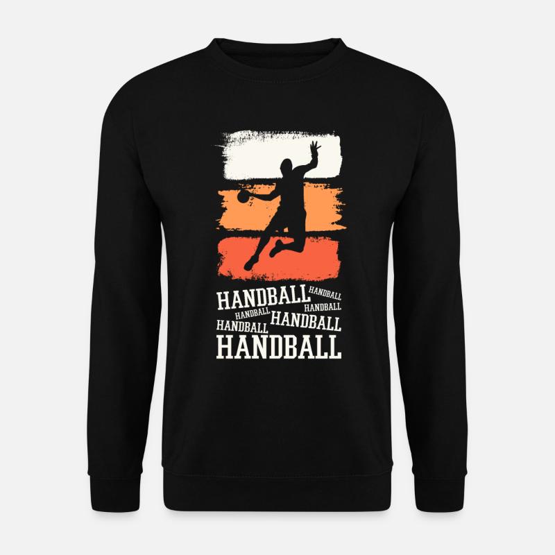 Handball Handballspieler Handballer Vintage Retro - Unisex Pullover - Schwarz