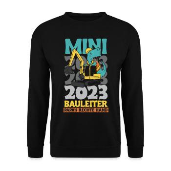Bauleiter 2023 - Unisex Pullover - Schwarz - Vorne - Alina (178cm) & Michal (187cm)