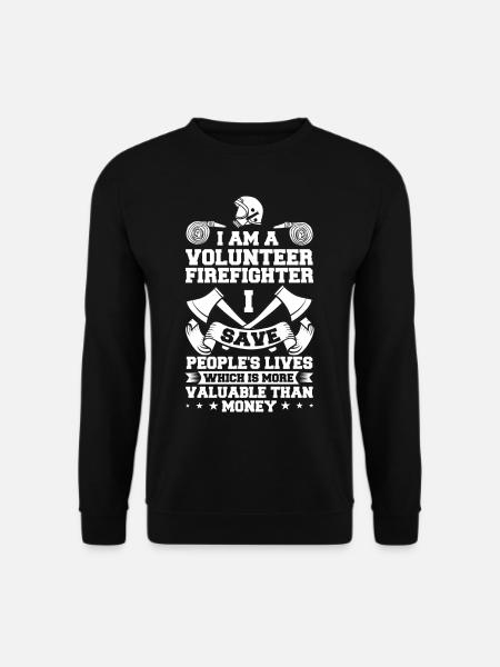 Volunteer Firefighter Firefighter Volunteers - Unisex Sweatshirt - black