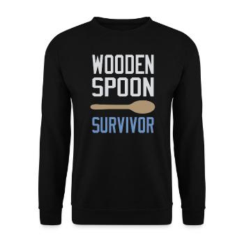Survivant de la cuillère en bois - Sweat-shirt Unisexe - noir - Devant - Alina (178cm) & Michal (187cm)