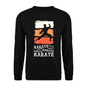 Karaté, Karatéka, arts martiaux, Combats, Sports - Sweat-shirt Unisexe - noir - Devant - Alina (178cm) & Michal (187cm)