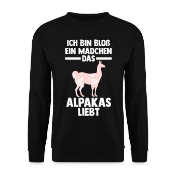 Alpaka - Unisex Pullover - Schwarz - Vorne - Alina (178cm) & Michal (187cm)