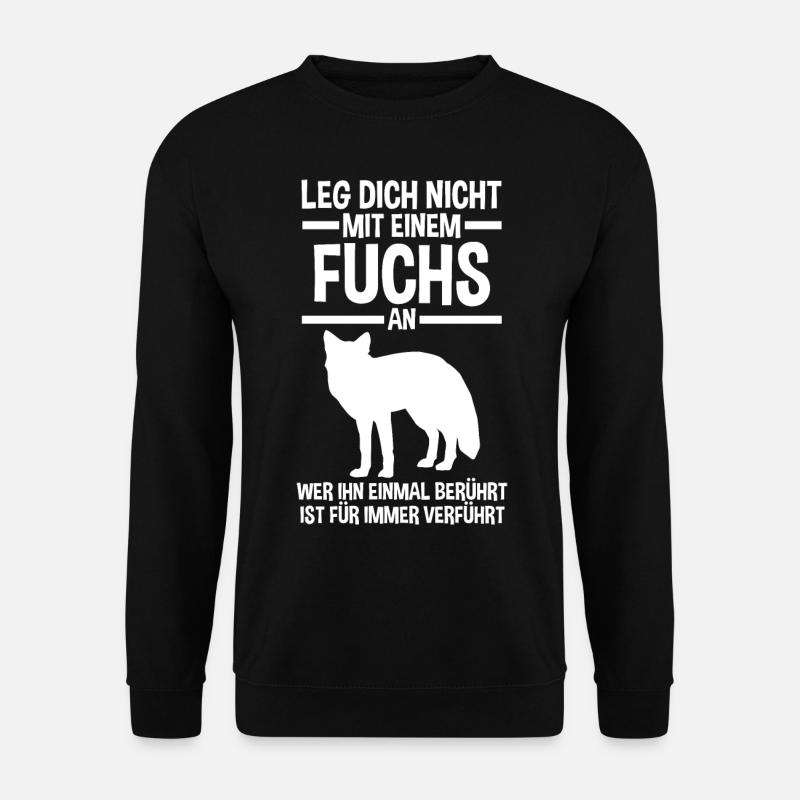 Fuchs - Unisex Pullover - Schwarz