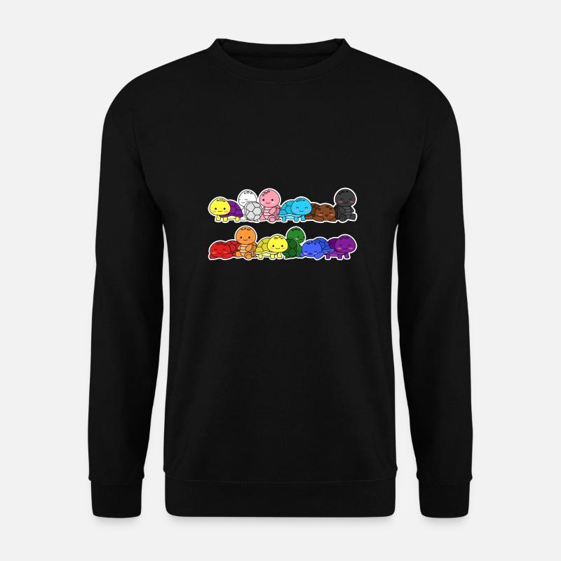 Tortues Flag Pride Progress - Sweat-shirt Unisexe - noir