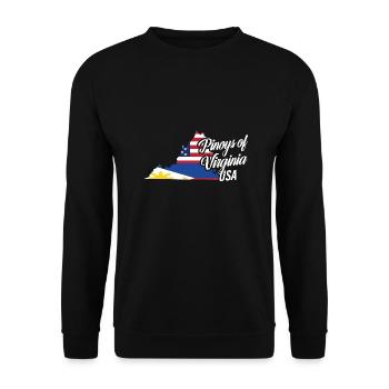 Filipinos of Virginia Design für stolze Fil-Ams - Unisex Pullover - Schwarz - Vorne - Alina (178cm) & Michal (187cm)