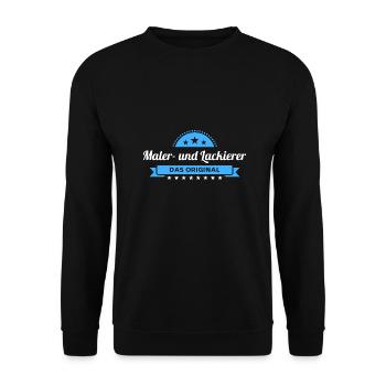 Maler und Lackierer Design für stolze Handwerker - Unisex Pullover - Schwarz - Vorne - Alina (178cm) & Michal (187cm)