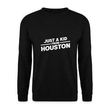 Conception Houston Kid pour les fiers résidents de Houston - Sweat-shirt Unisexe - noir - Devant - Alina (178cm) & Michal (187cm)