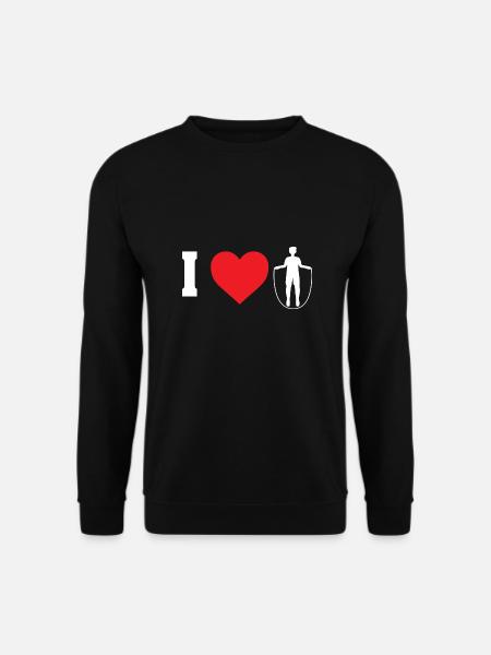 I Love Design für Rope Jumper Man - Unisex Pullover - Schwarz