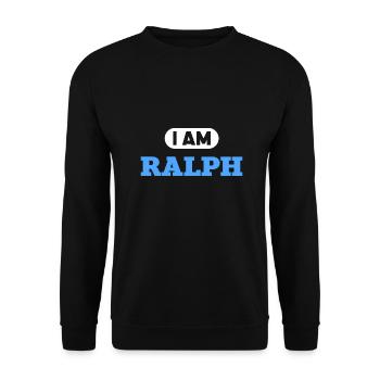 Ralph Name Spruch für stolze Ralphs - Unisex Pullover - Schwarz - Vorne - Alina (178cm) & Michal (187cm)