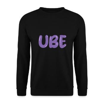 Ube Food Design für stolze Pinoys - Unisex Pullover - Schwarz - Vorne - Alina (178cm) & Michal (187cm)