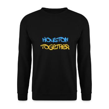 Houston Together Design pour les fiers résidents de Houston - Sweat-shirt Unisexe - noir - Devant - Alina (178cm) & Michal (187cm)
