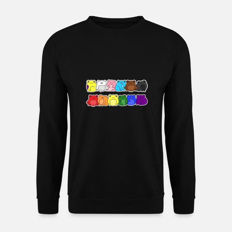 Pride Progress FlagFrog Equality - Unisex Sweatshirt - black