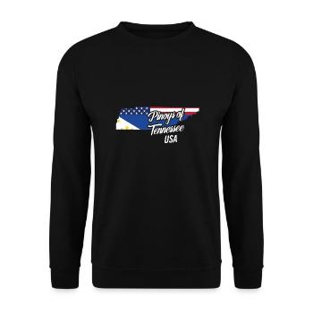 Filipinos of Tennessee Design für stolze Fil-Ams - Unisex Pullover - Schwarz - Vorne - Alina (178cm) & Michal (187cm)