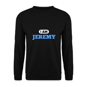 Jeremy Name Saying für stolze Jeremys - Unisex Pullover - Schwarz - Vorne - Alina (178cm) & Michal (187cm)
