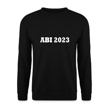 Abi 2023 - Unisex Pullover - Schwarz - Vorne - Alina (178cm) & Michal (187cm)