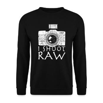 photographer - Unisex Sweatshirt - black - Front - Alina (178cm) & Michal (187cm)