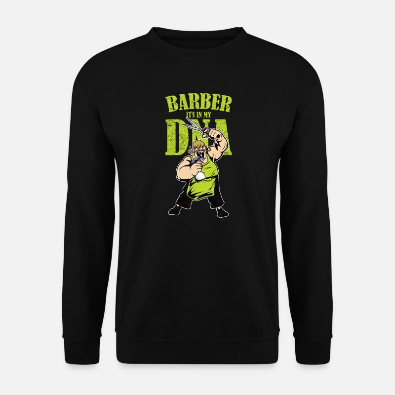fat barber DNA Geschenkidee - Unisex Pullover - Schwarz