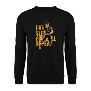 Germany Football Player Geschenkidee - Unisex Pullover - Schwarz - Vorne - Alina (178cm) & Michal (187cm)