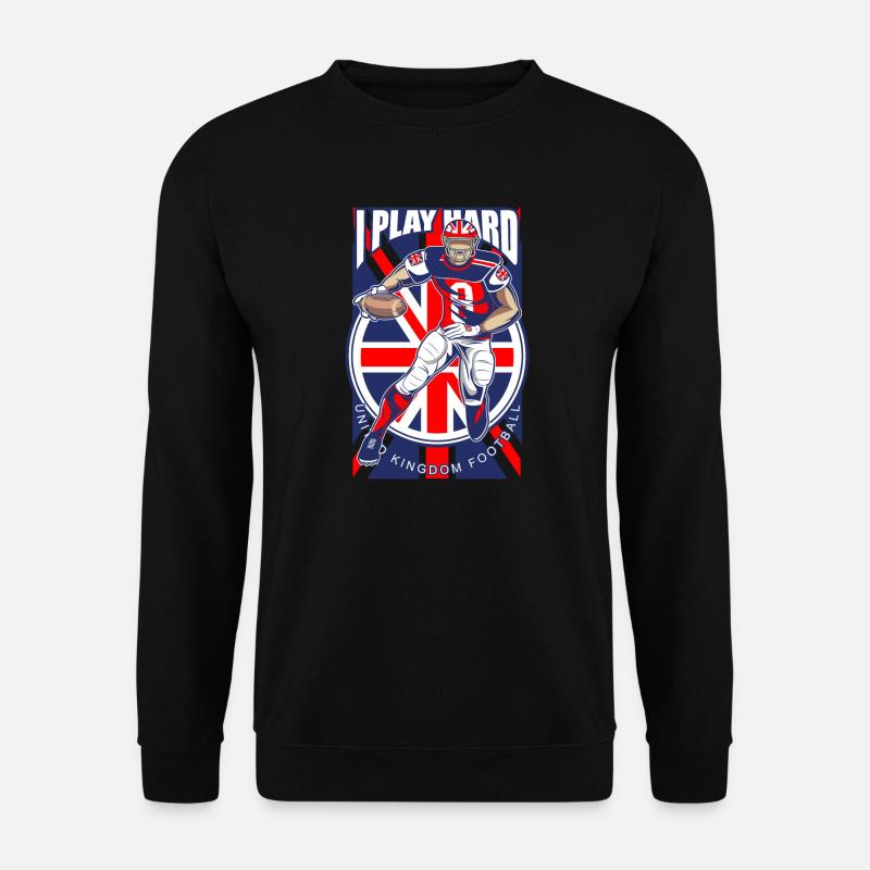 UK Football Geschenkidee - Unisex Pullover - Schwarz