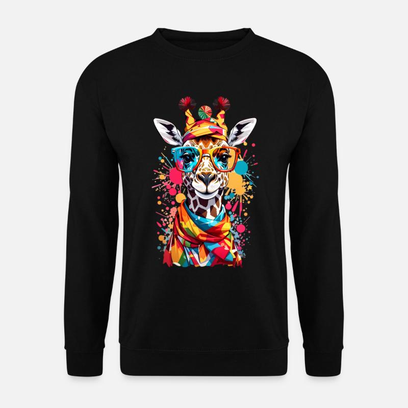 Cool giraffe - Unisex Sweatshirt - black