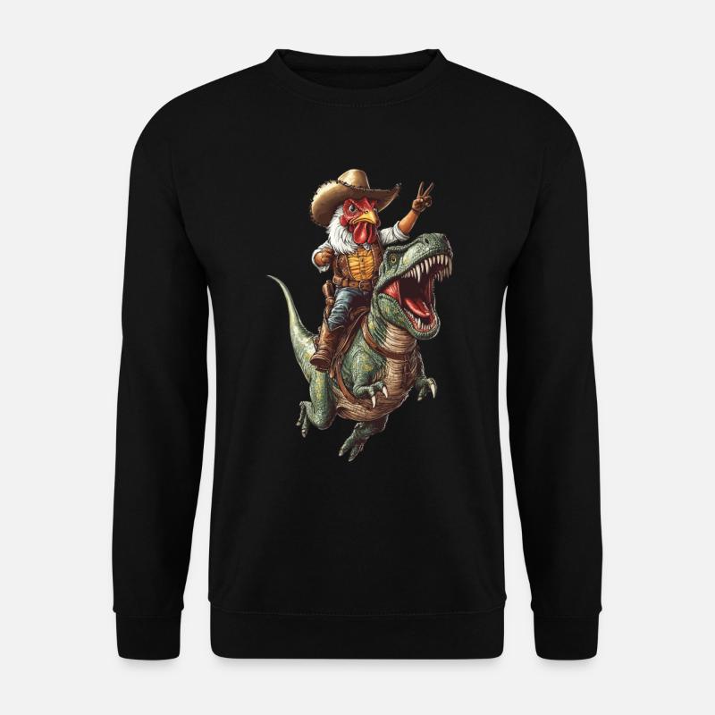 Huhn Hahn - Unisex Pullover - Schwarz