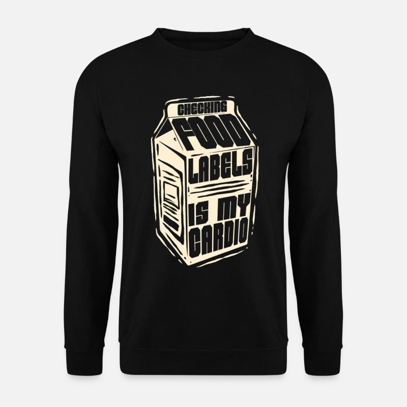 Lactose Intolerant Checking Food Labels - Unisex Sweatshirt - black