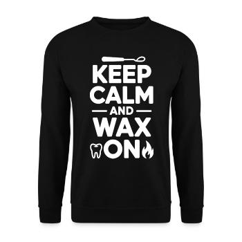 Dental Lab Technician Framework  - Unisex Sweatshirt - black - Front - Alina (178cm) & Michal (187cm)