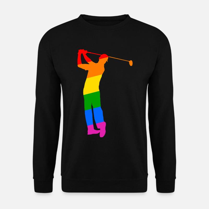 Rainbow Golfer - Unisex Sweatshirt - black