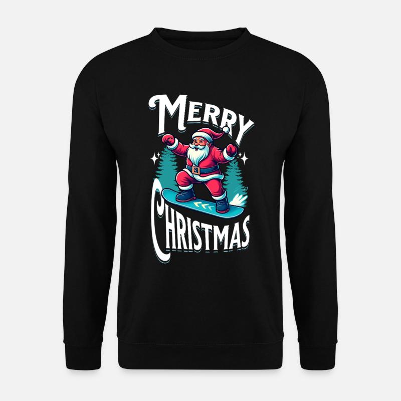 Snowboard Santa Claus - Unisex Sweatshirt - black