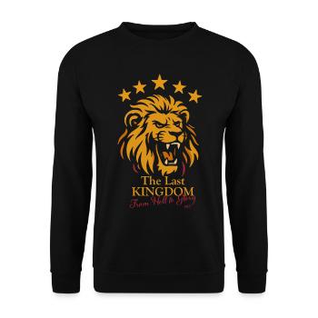 Last Kingdom Lion From Hell to Glory  - Unisex Sweatshirt - black - Front - Alina (178cm) & Michal (187cm)