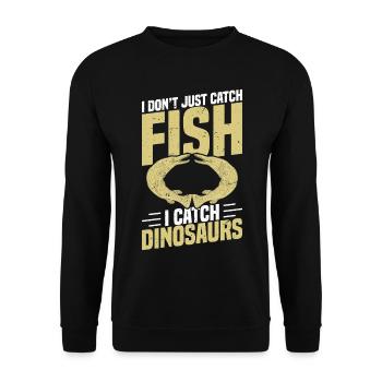  Fishing Rod für Alligator Gar Fishing Alligator - Unisex Pullover - Schwarz - Vorne - Alina (178cm) & Michal (187cm)