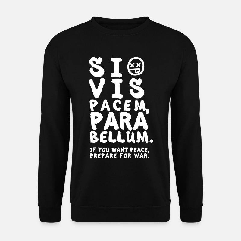 SI VIS PACEM PARA BELLUM – Gym & Martial Arts - Unisex Pullover - Schwarz