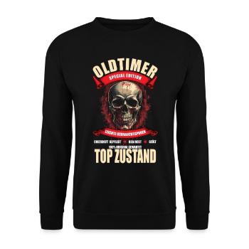 Oldtimer - Special Edition - Unisex Pullover - Schwarz - Vorne - Alina (178cm) & Michal (187cm)
