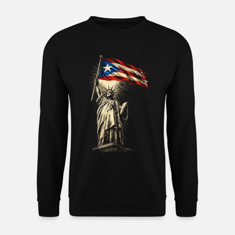 Puerto Rico Boricua - Unisex Pullover - Schwarz