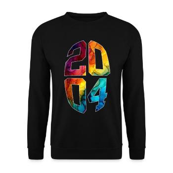 22 JAHRE ALT 2004 22. GEBURTSTAG - Unisex Pullover - Schwarz - Vorne - Alina (178cm) & Michal (187cm)
