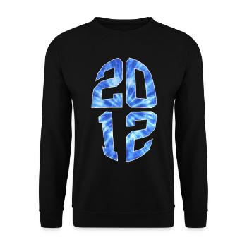 14 JAHRE ALT 2012 14. GEBURTSTAG - Unisex Pullover - Schwarz - Vorne - Alina (178cm) & Michal (187cm)