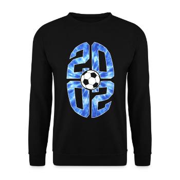 24 ANS NÉ EN 2002 FOOTBALL 24E ANNIVERSAIRE - Sweat-shirt Unisexe - noir - Devant - Alina (178cm) & Michal (187cm)