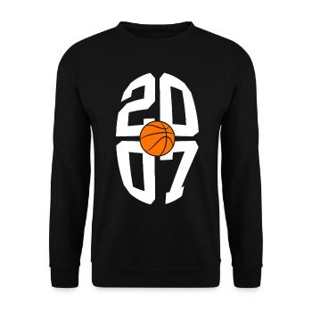 19E ANNIVERSAIRE VINTAGE 2007 BASKETBALL - Sweat-shirt Unisexe - noir - Devant - Alina (178cm) & Michal (187cm)